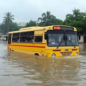 ônibus submerso Belém