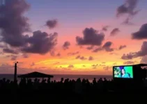 sunset seen belém
