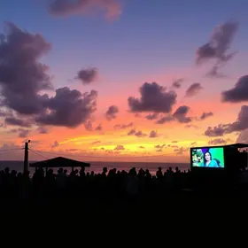 sunset seen belém