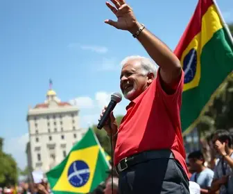 comício em Belém