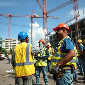 trabalhadores da construção civil de Belém